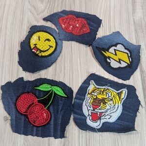 Assorted Colorful Sew On Patches For Clothing, Hats Or Bags Sequin